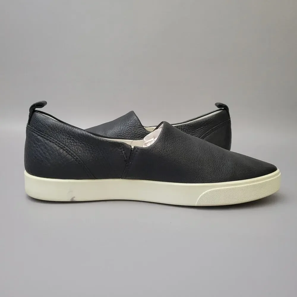 Ecco Shoes Womens 9 Gillian Slip On Black Casual Comfort Low Top Round Toe Flats